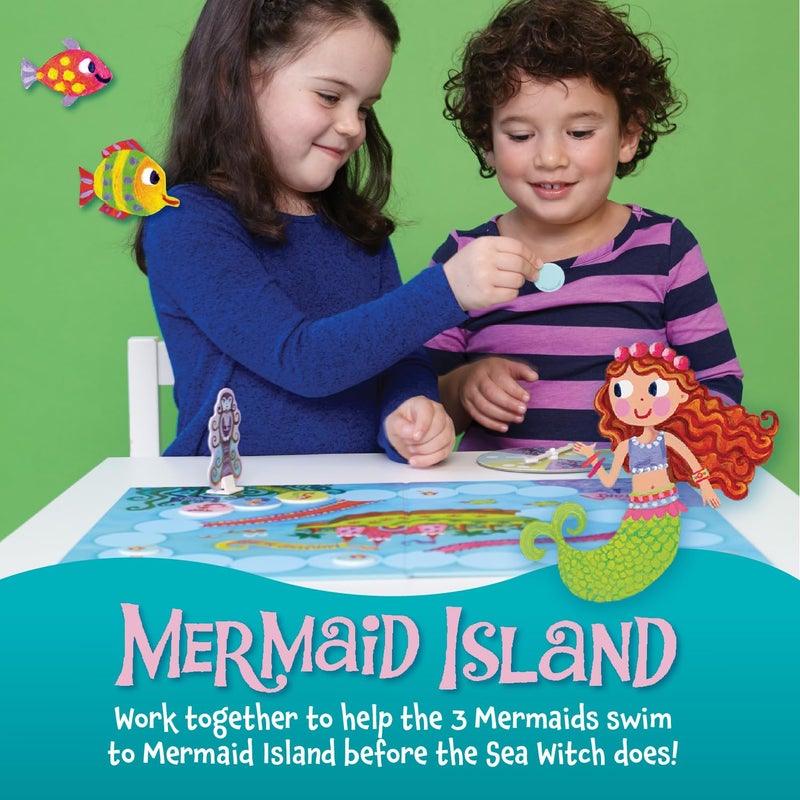 Peaceable Kingdom Mermaid Island Award Winning Cooperative Board Game for 2 to 6 Kids Ages 5+ - Image 2