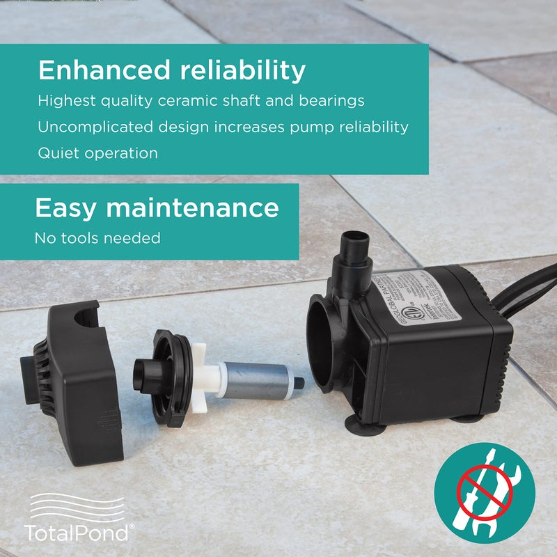TotalPond 400 GPH Low Water Shut-Off Fountain Pump with Light - Image 5