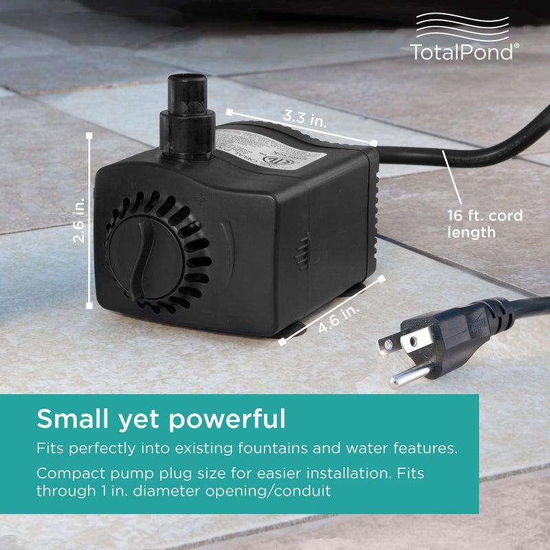 TotalPond 400 GPH Low Water Shut-Off Fountain Pump with Light - Image 2