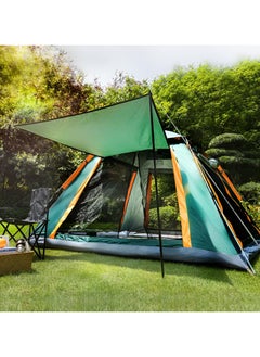 Generic 4/6 Person Camping Tent Automatic Instant Pop-Up Tent Lightweight Portable Tent Outdoor Camping Waterproof Windproof Camping Tent And Mesh Windows 2 Doors With Carry Bag  - Image 1