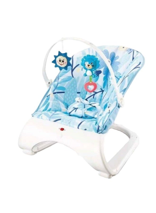 Tiibaby 68158 Baby Rocking Chair with Vibrating Seat, Toy Bar, 3-Point Safety Harness - Image 1