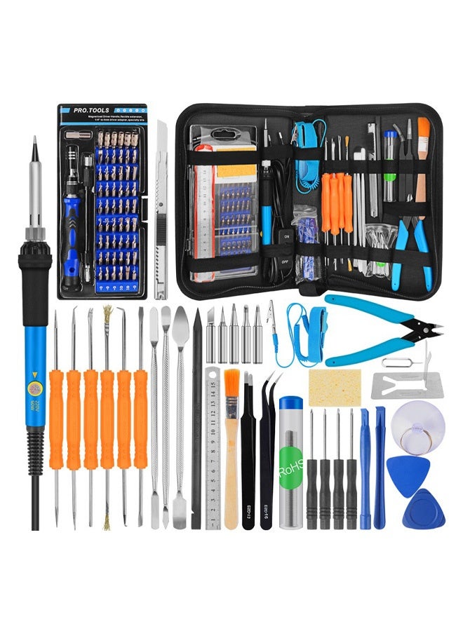 Professional Adjustable Temperature Soldering Iron Station Kit 220V for Wood Burning, Pyrography & Electronics Repair - Image 1