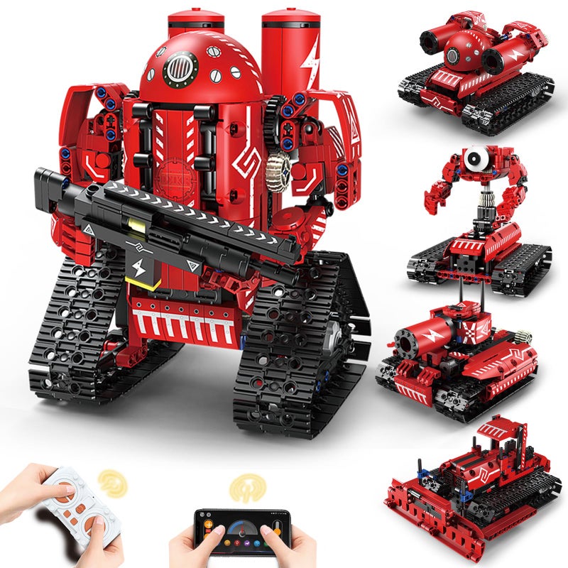 Suplanet STEM Robot Toys for Kids Ages 814 5in1 Remote Control and APP Programmable Robot Toys  495 Pcs DIY Building Science Educational Kit Building Block Birthday Present for Teen Boys Girls - Image 2