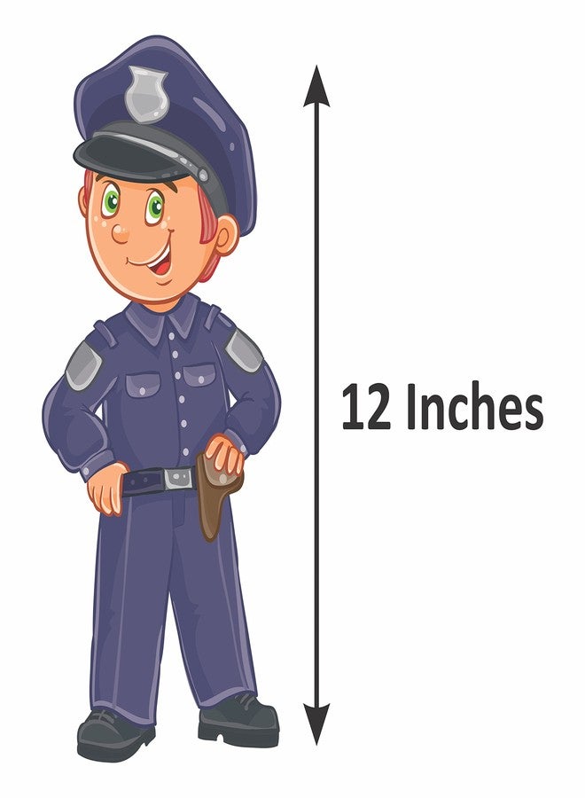 Untumble Police Theme Birthday Foil Kit | Police Theme Birthday Party Decorations With Banner, Posters, Foil Curtain, & Balloons | Pack of 108 - Image 4