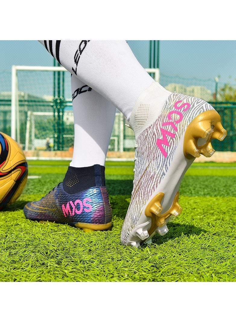 Soccer Shoes Anti-slip Long Spikes For Kids And Teenagers Football Shoes - Image 1