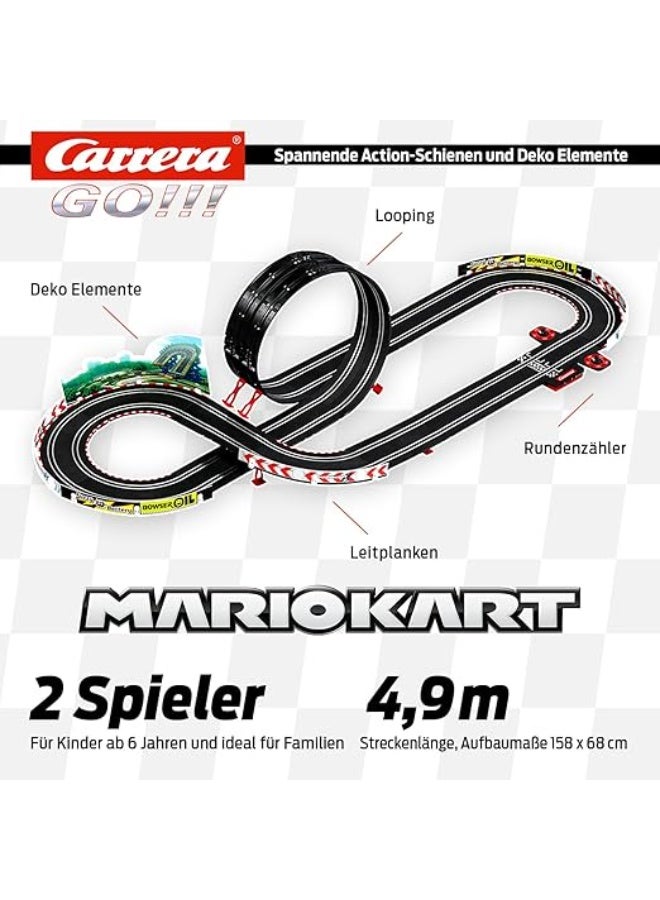 كاريرا جو!!! مجموعة مسار سباق ماريو كارت P-Wing | لعبة سيارات سباق كهربائية مرخصة مع سيارتين | لعبة سباق للأطفال والكبار | مجموعة مضمار سباق ثنائية اللاعبين | هدية مثالية للأولاد والبنات من عمر 6 سنوات فما فوق - Image 3