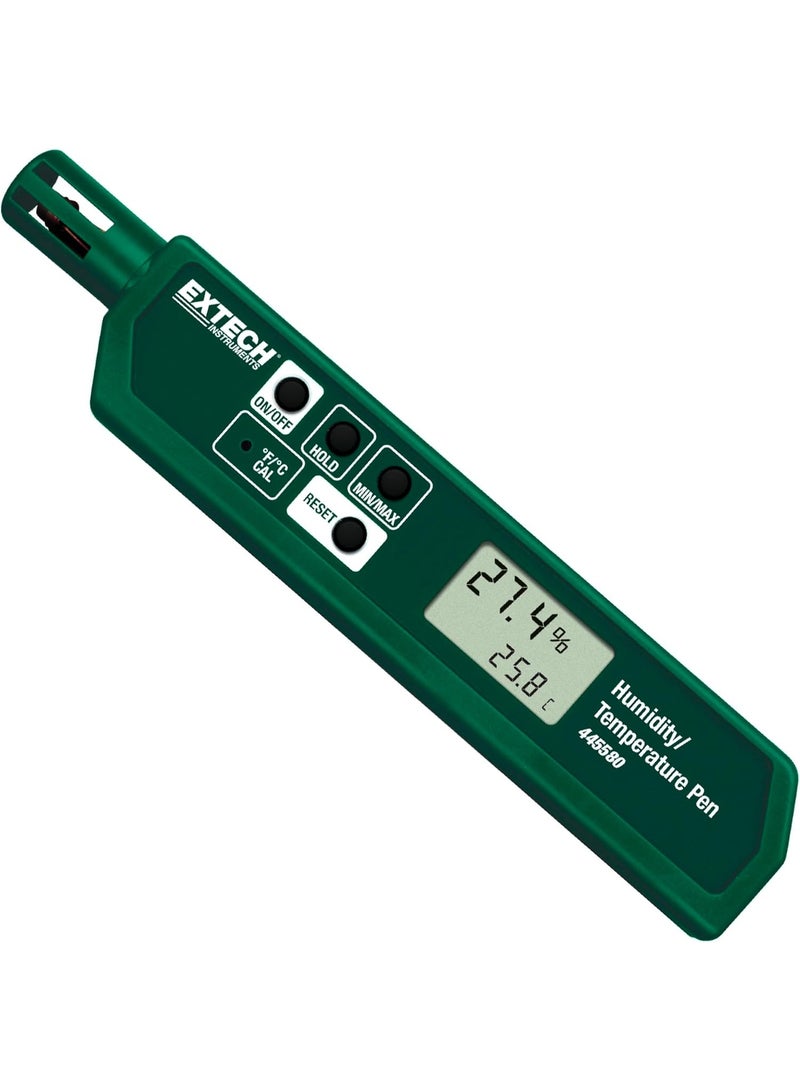 Extech Extech 445580 Humidity and Temperature Pen Sized Meter with Pocket Clip  - Image 1