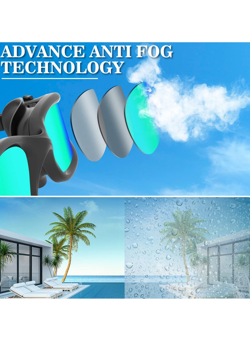 كابتن تيك Polarized Swimming Goggles Swim Pool Goggles Anti Fog Anti UV No Leakage Clear Vision Large Frame Swimming Goggles Comfortable Silicone Swimming Goggles for Men Women Adults Teenagers - Image 4