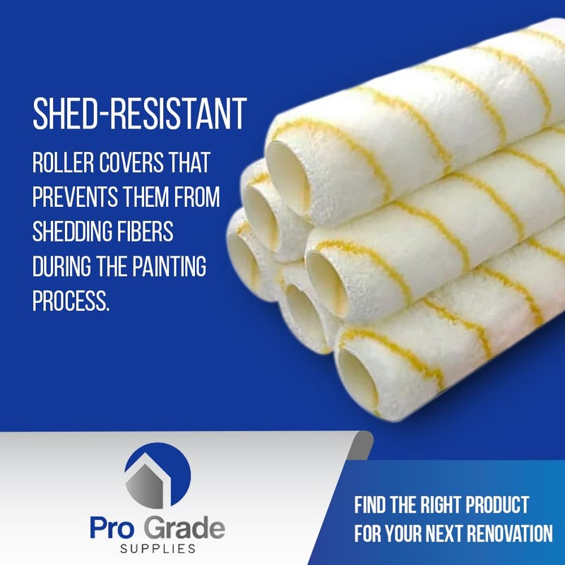 Pro-Grade Pro Grade - Paint Roller Covers - 1/2 X 9 Inch Microfiber 6 Pack - Image 5