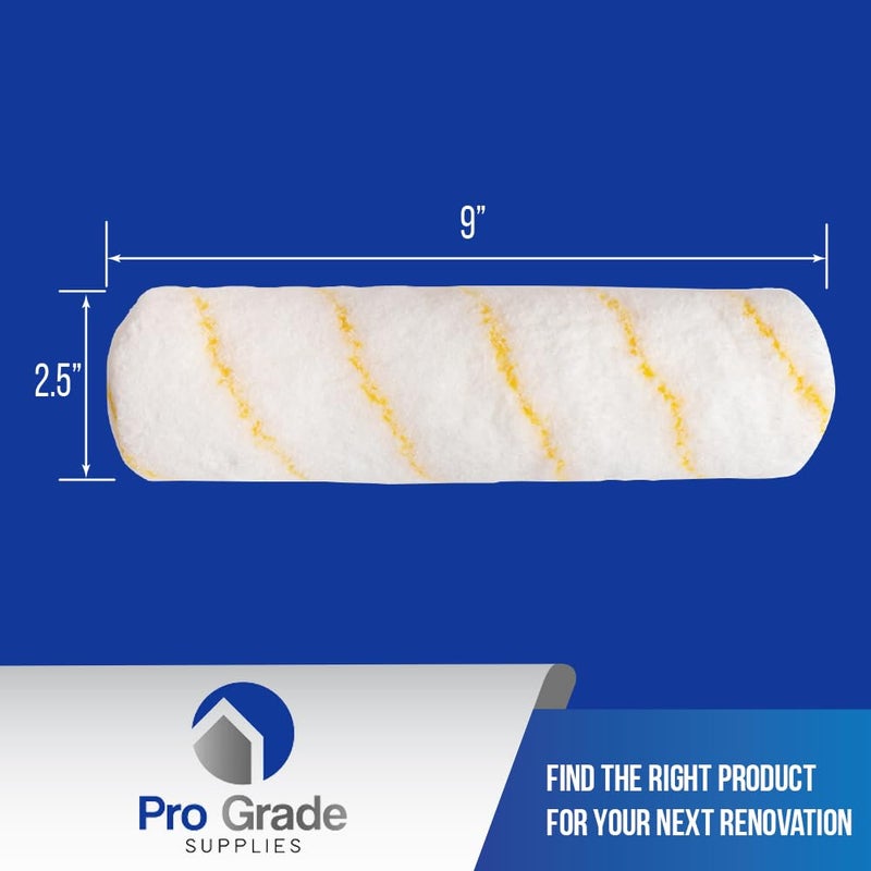 Pro-Grade Pro Grade - Paint Roller Covers - 1/2 X 9 Inch Microfiber 6 Pack - Image 2