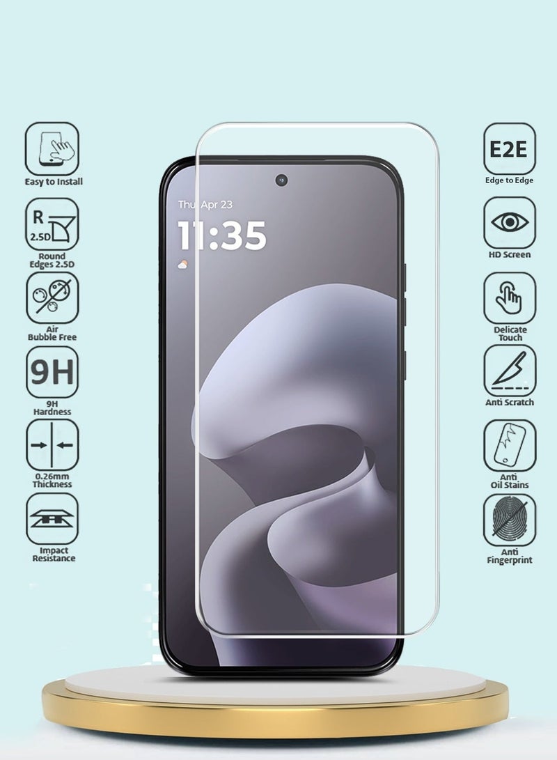 GMAX [2 PACK] Motorola Moto G67 5G / Moto G87 5G 2026 GMAX Premium Series Curved Edges 9H 2.5D Tempered Glass Screen Protector - Clear - Image 2