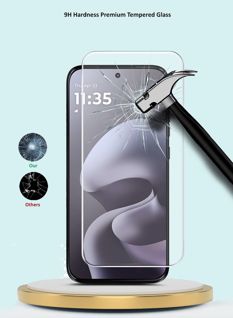 GMAX [2 PACK] Motorola Moto G67 5G / Moto G87 5G 2026 GMAX Premium Series Curved Edges 9H 2.5D Tempered Glass Screen Protector - Clear - Image 4