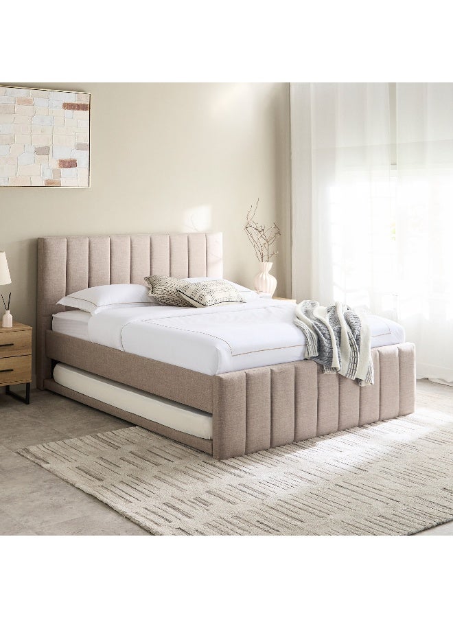 Home Box سرير كوبر برادلي المفروش بحجم كوين مع سرير سحب - 160x200 سم - Image 1