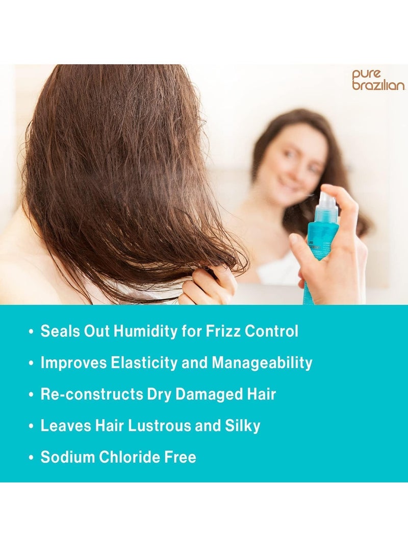 Pure Brazilian - Pure Brazilian Leave-In Conditioner, Nourishing Hair Treatment Enriched with Keratin to Fortify & Strengthen, 6.78 Ounce (200 Milliliter) - Image 1