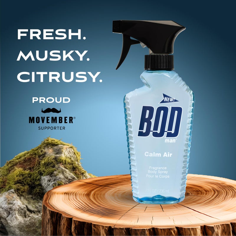 BOD man Fragrance Body Spray, Calm Air, 8 fl oz - Image 2