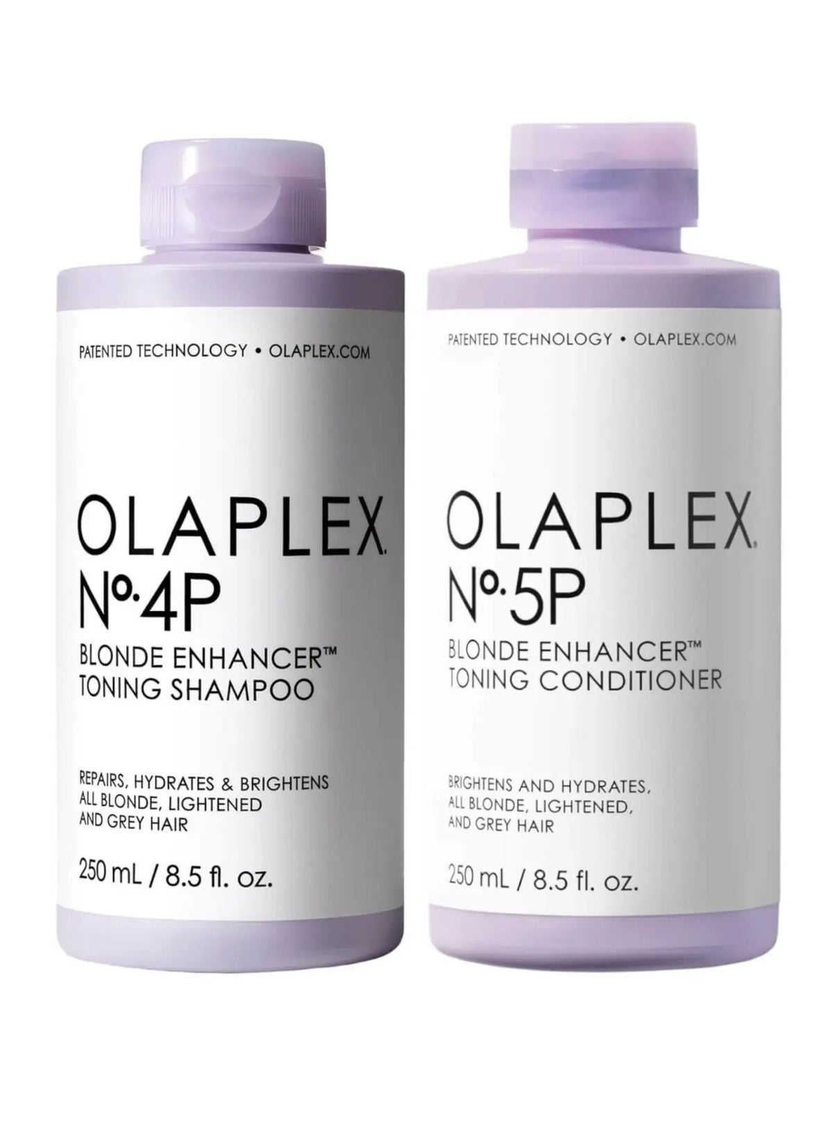 Olaplex 2-Pieces No.4P Blonde Enhancer Toning Shampoo Lavender And No.5P Blonde Enhancer Toning Conditioner Set Lavender 500ml