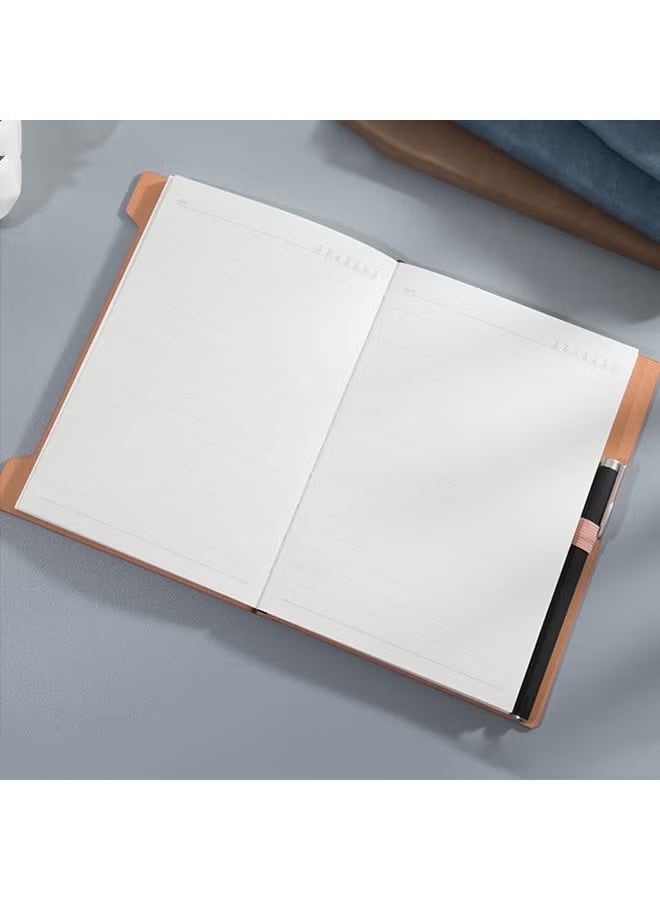 بداية مثالية 3 قطع من دفاتر الملاحظات ذات الغلاف الصلب، دفتر ملاحظات كلاسيكي مبطن مع قلم، دفتر يوميات A5، دفاتر ملاحظات، مجموعة من 3 دفاتر ملاحظات صغيرة، دفاتر ملاحظات، دفاتر كتابة ومذكرات - مبطنة بشكل فردي، 200 صفحة - Image 3