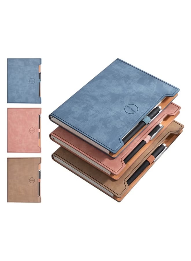 بداية مثالية 3 قطع من دفاتر الملاحظات ذات الغلاف الصلب، دفتر ملاحظات كلاسيكي مبطن مع قلم، دفتر يوميات A5، دفاتر ملاحظات، مجموعة من 3 دفاتر ملاحظات صغيرة، دفاتر ملاحظات، دفاتر كتابة ومذكرات - مبطنة بشكل فردي، 200 صفحة - Image 1