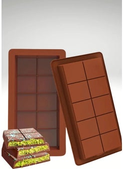 Oliva Nero Dubai Chocolate Mold Silicone Chocolate Mold - 2 Pieces Large  - Image 1