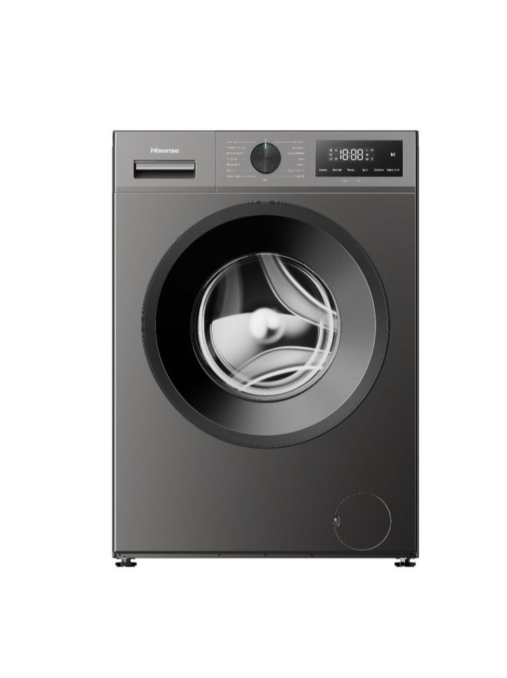 هايسنس Hisense  7 KG Automatic Washing Machine, Inverter Tech, Energy Saving, Titanium Grey 7 kg WF1I7022BT6 Titanium Grey - Image 1