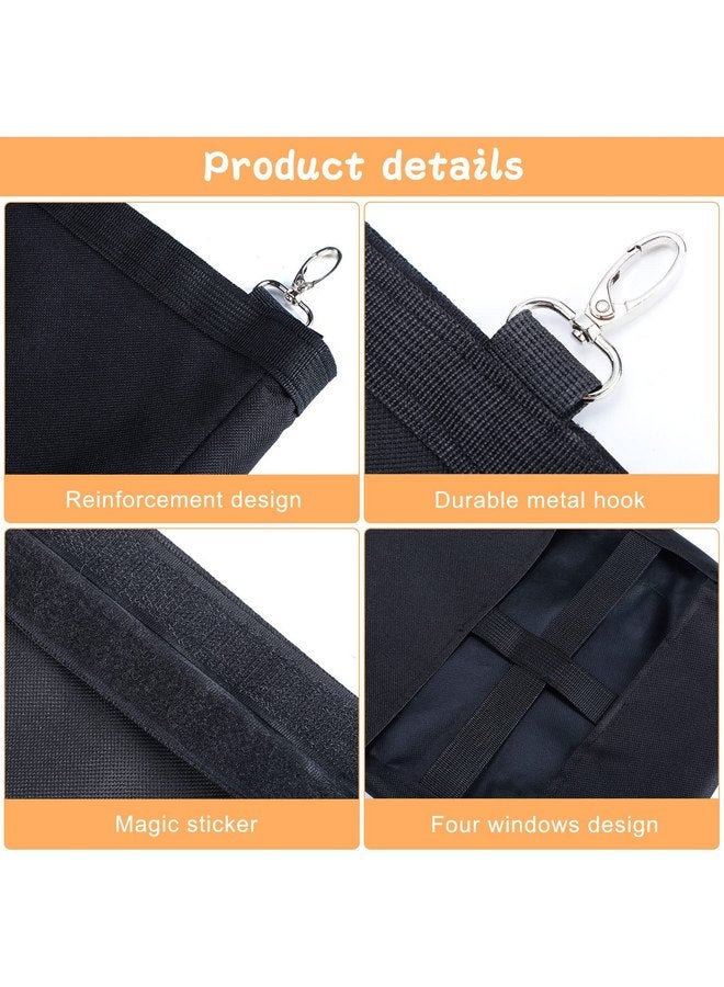 Frienda Frienda 2 Pcs Guinea Pig Hay Bag for Guinea Pigs Hay Bag for Rabbits Guinea Pig Hay Feeder Small Animal Hay Feeder Hanging Feeder Sack for Chinchilla Hamsters Small Animals Hay (Black) - Image 3