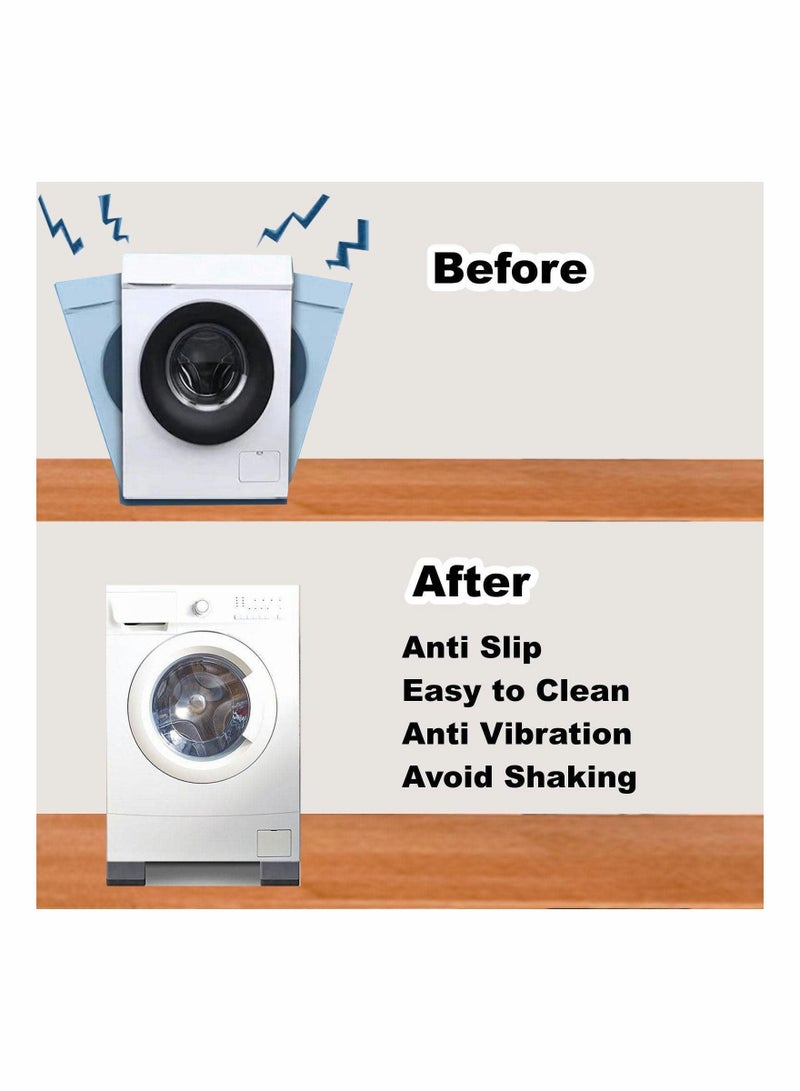 Y&D Anti Vibration Pads for Washing Machine,Washer and Dryer Pedestals Stop Washer Machine Noise Slip Moving Shaking Walking Skidding, Rubber Feet Set of 4 - Image 5