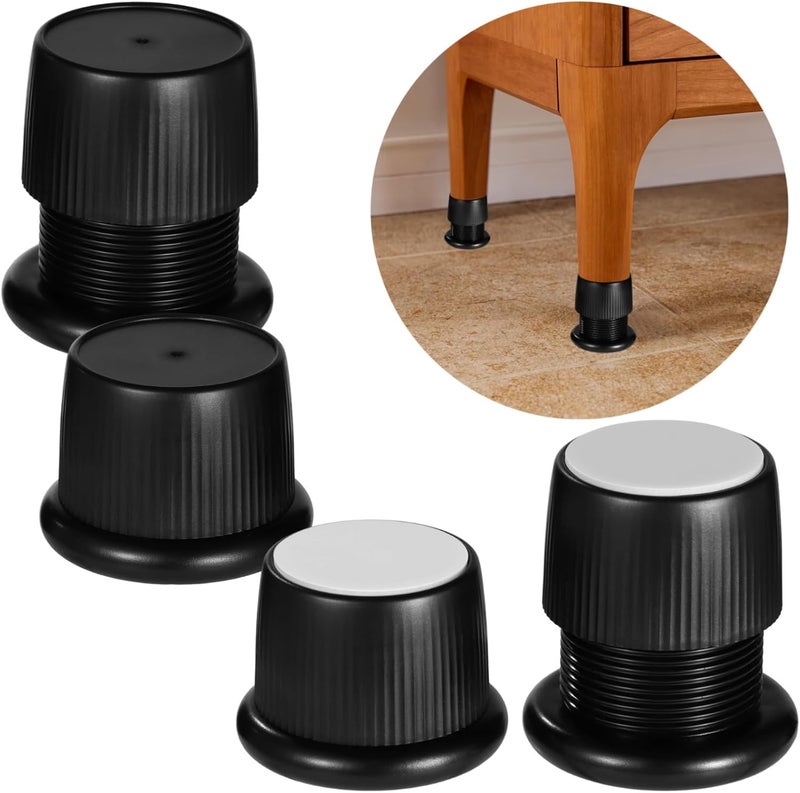 Adjustable Furniture Risers, 4 Pack, Extenders for Beds, Tables, Desks, Sofas, Appliances - Image 2