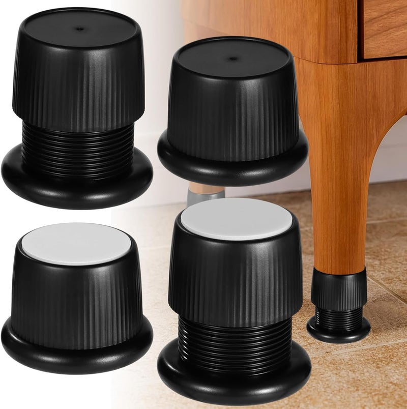 Adjustable Furniture Risers, 4 Pack, Extenders for Beds, Tables, Desks, Sofas, Appliances - Image 5