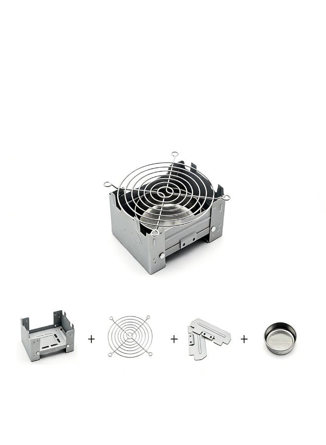 Stove Folding Emergency Camping Stove with Pot Support Rack, Ultra Lightweight & Easy to Use