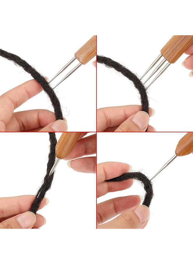 5 Pieces Dreadlocks Crochet Hook Tool, Crochet Needles Includes 3 Pieces Dreadlocks Crochet 1 Hook 2 Hooks 3 Hooks For Hair Dreads Braid Craft Weaving 2 Pieces Hair Locking Tool