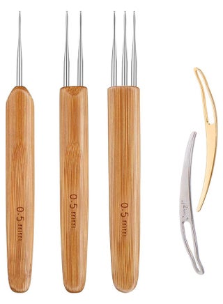 5 Pieces Dreadlocks Crochet Hook Tool, Crochet Needles Includes 3 Pieces Dreadlocks Crochet 1 Hook 2 Hooks 3 Hooks For Hair Dreads Braid Craft Weaving 2 Pieces Hair Locking Tool - pzsku/ZB70CFBCB0D92AD5CEEA3Z/45/_/1701911742/57c54244-6496-45cc-82f1-8f60e6803a2b