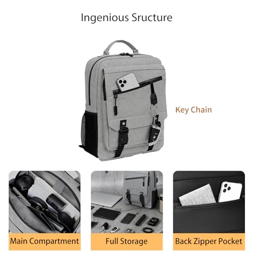 Leaper Sling Crossbody Bag for Men: 2026 13" Laptop Sleeve Shoulder Daypack - USB Charging Port & Anti Theft - Lightweight Messenger for Business Travel Work Commuting - Image 4