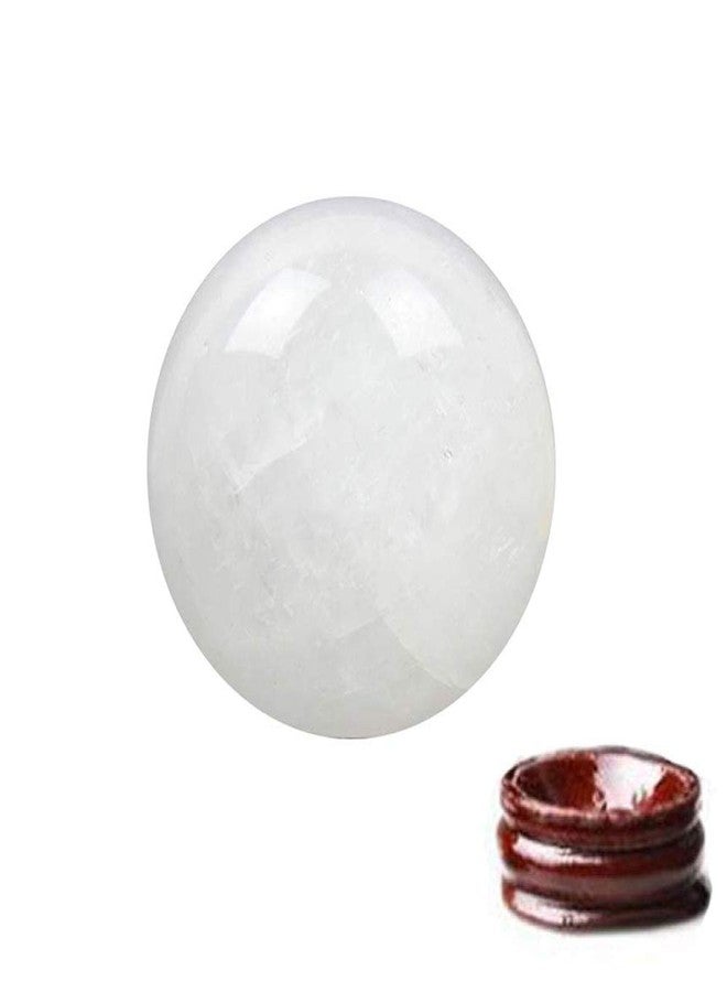 FengShuiGe 1.6" Natural Quartz Crystal Healing Ball - Wind Crystal Ball for Lucky Wealth Protect The House (White) - Image 1