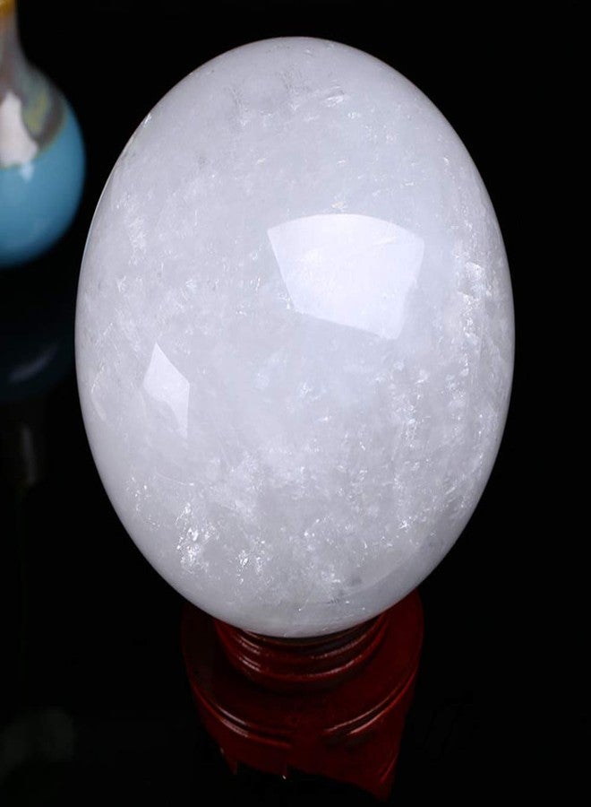 FengShuiGe 1.6" Natural Quartz Crystal Healing Ball - Wind Crystal Ball for Lucky Wealth Protect The House (White) - Image 3