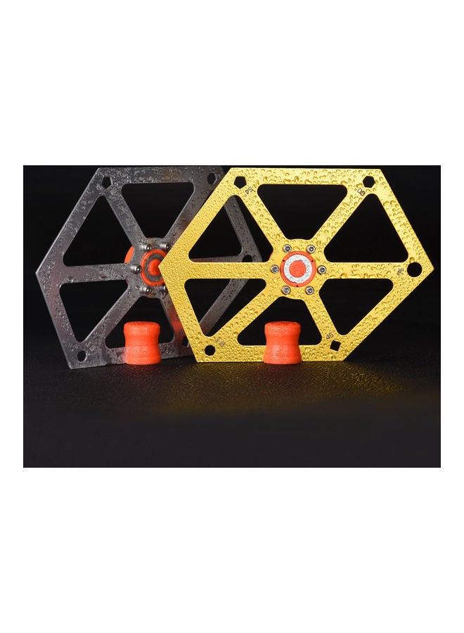 NIBEMINENT Aluminum Alloy Six Square Ruler With Magnetism Gold  - Image 2