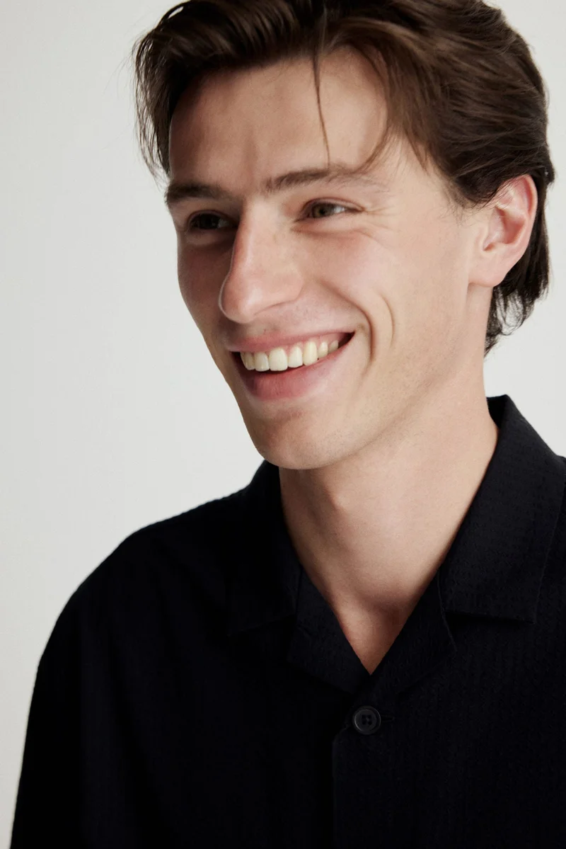 H&M  Seersucker pyjama shirt and shorts for Men | Best Price UAE