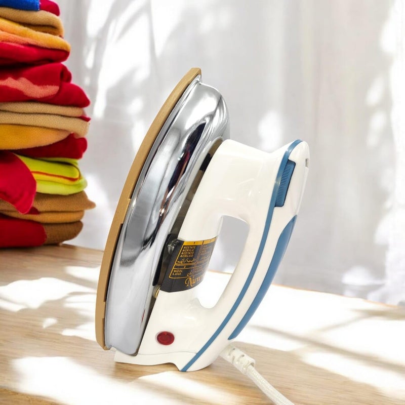 Nissan Home Appliances New Plancha Heavy Weight Electric Iron With Non Stick Sole Plate 1000 W Dry Iron  - Image 3