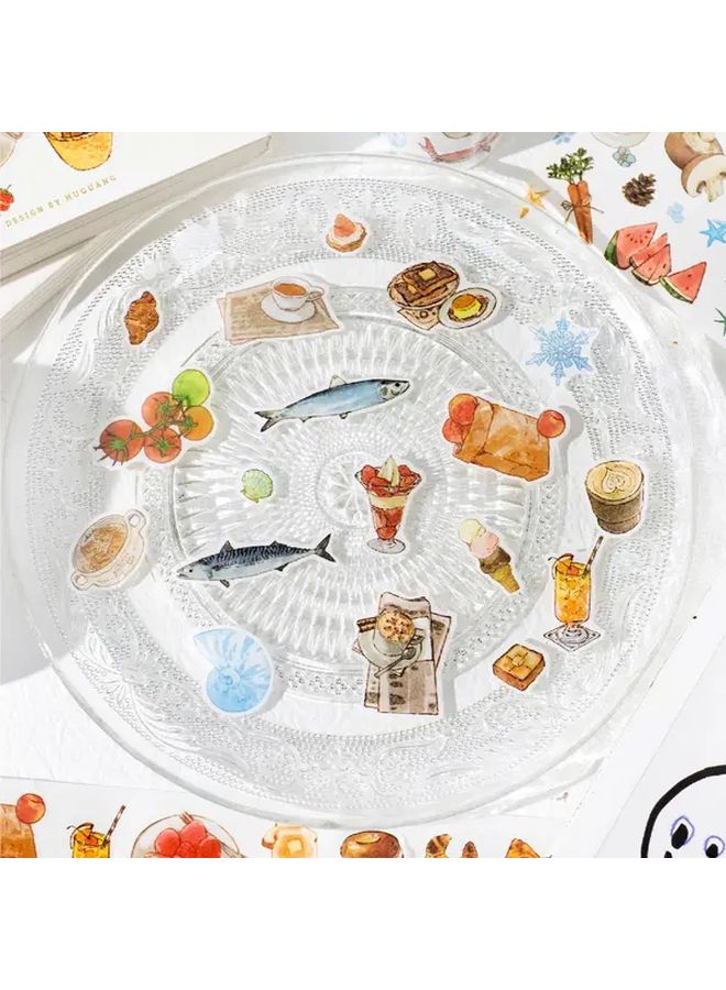 Like Flowers In The Wild Scrapbook Paper Roll Anime Manga DIY Matte Sparkling PET Film Sheets - Image 4