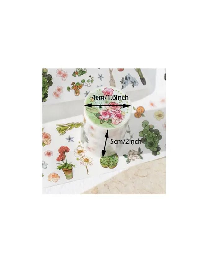 Like Flowers In The Wild Scrapbook Paper Roll Anime Manga DIY Matte Sparkling PET Film Sheets - Image 3