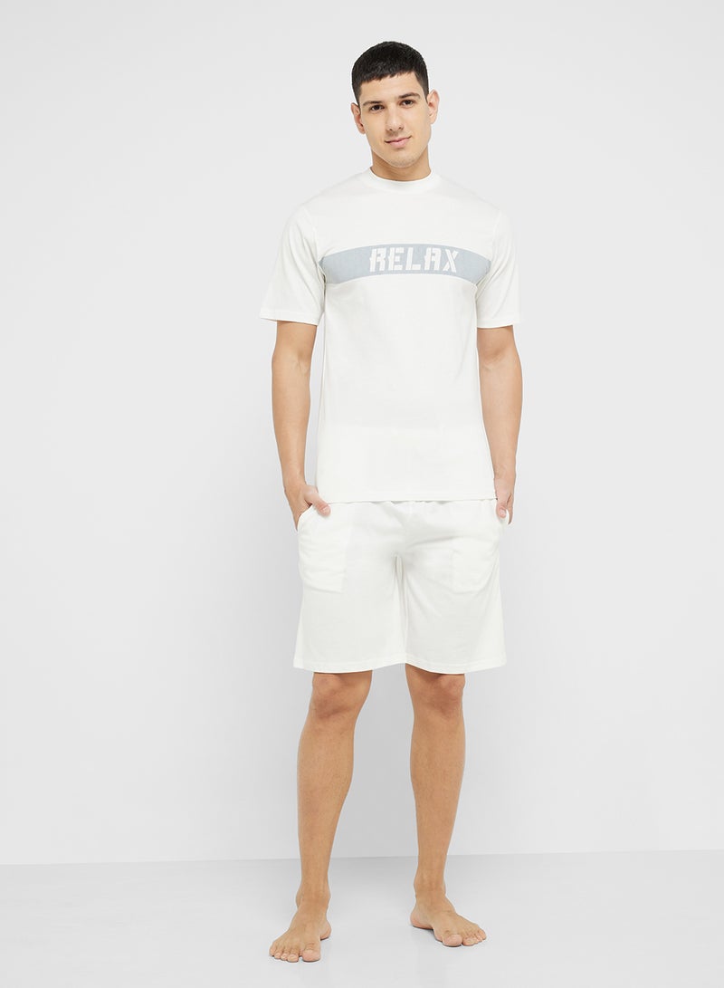 Robert Wood Nightwear T-Shirt & Shorts Sets  - Image 1
