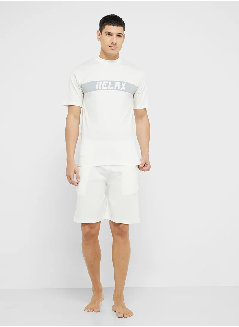 Robert Wood Nightwear T-Shirt & Shorts Sets