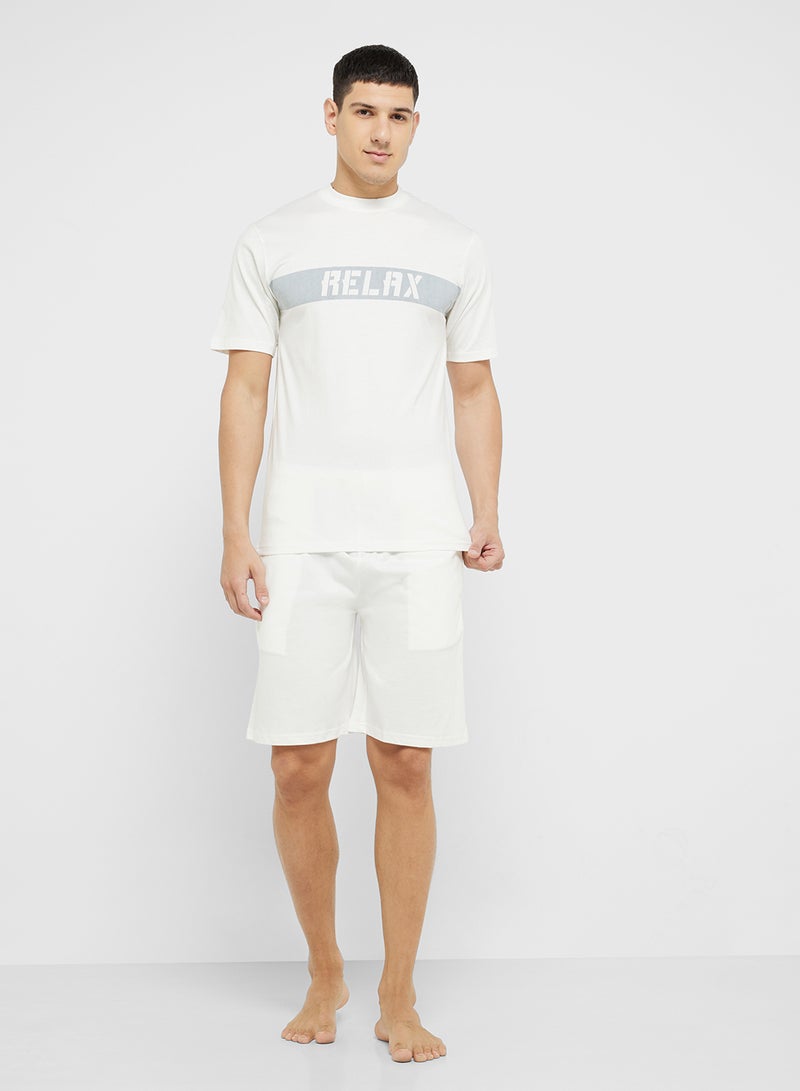 Robert Wood Nightwear T-Shirt & Shorts Sets  - Image 5