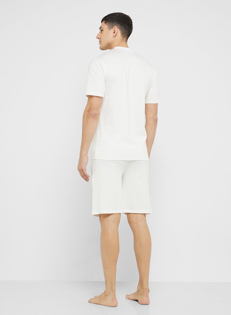 Robert Wood Nightwear T-Shirt & Shorts Sets  - Image 2