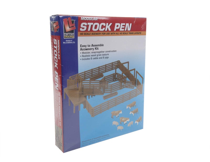 Life-Like Trains HO Scale Building Kits - Stock Pen - Image 5