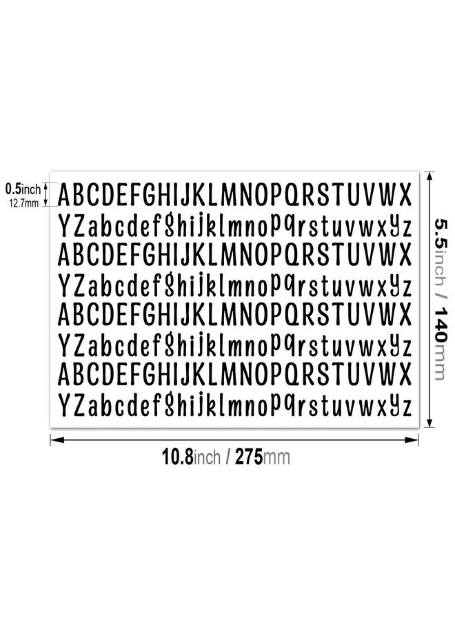 AVERZELLA 2500 PCS 12 Sheets Letter Stickers Small, Self Adhesive Black Vinyl Letter Stickers Waterproof Alphabet Sticker, 1/2 Half Inch Mini Size for Scrapbooking, Water Bottles, Mailbox (0.5 Inch) - Image 5