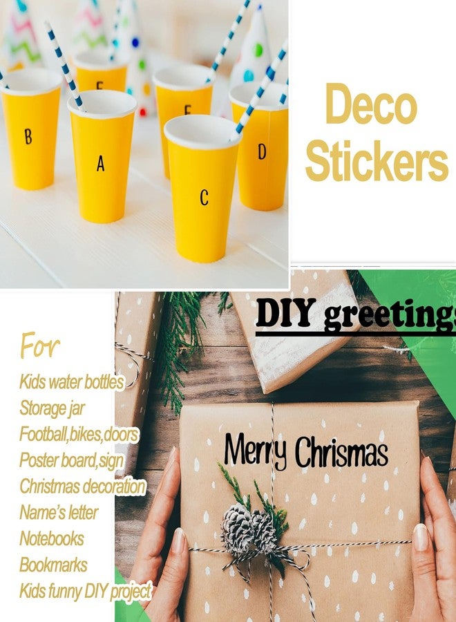 AVERZELLA 2500 PCS 12 Sheets Letter Stickers Small, Self Adhesive Black Vinyl Letter Stickers Waterproof Alphabet Sticker, 1/2 Half Inch Mini Size for Scrapbooking, Water Bottles, Mailbox (0.5 Inch) - Image 4