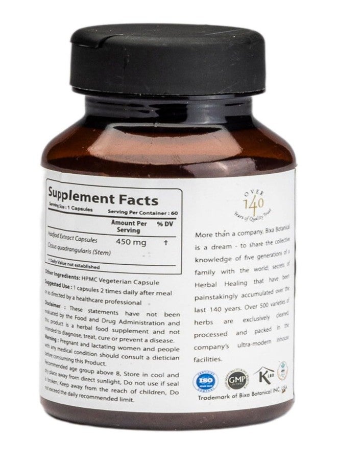 bixa BOTANICAL Cissus Extract Capsules, Hadjod, 60 Veg Capsules, Pack of 1 - Image 2