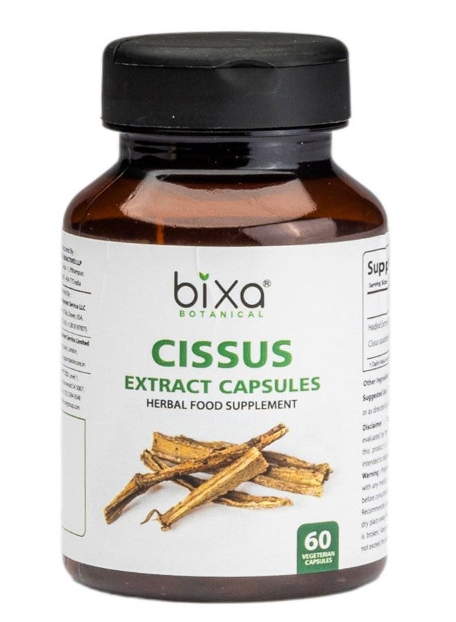 bixa BOTANICAL Cissus Extract Capsules, Hadjod, 60 Veg Capsules, Pack of 1 - Image 1
