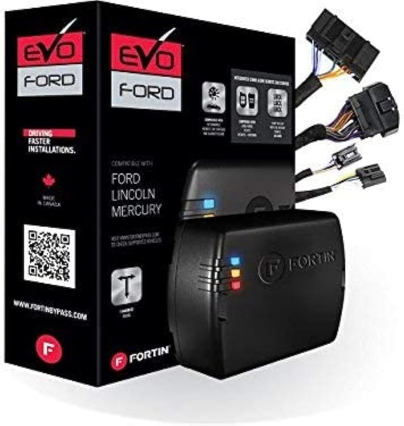 Fortin نظام بدء تشغيل السيارة عن بُعد المستقل Fortin EVO-FORT4 للمركبات المزودة بمفاتيح معدنية دائرية من Ford - Image 1