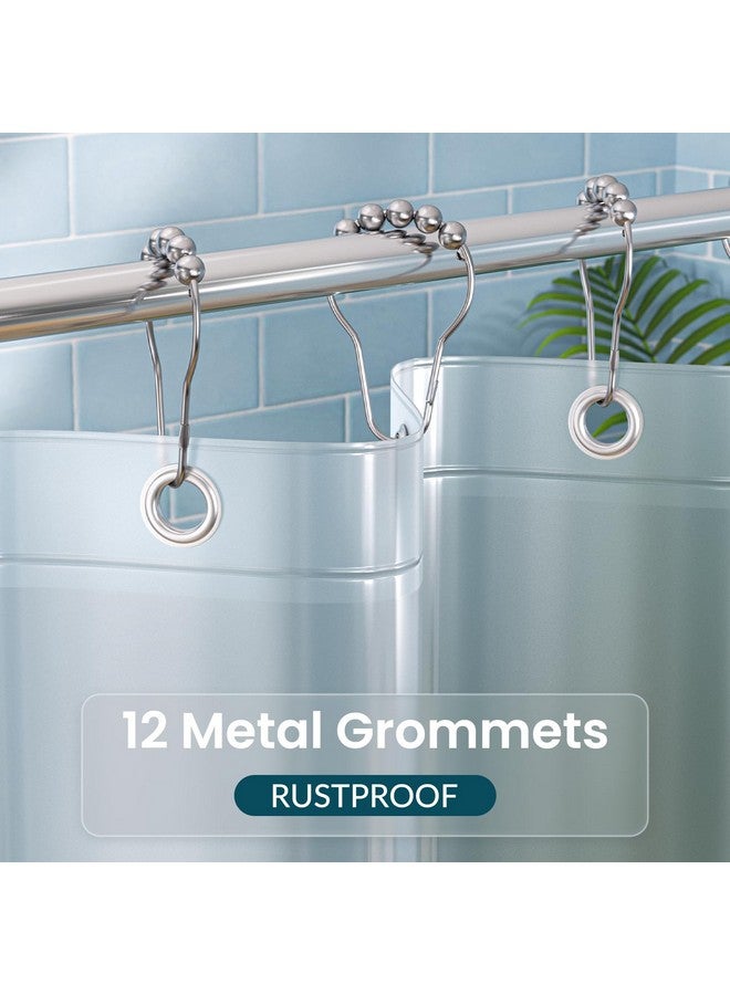 Titanker Long 72 x 78 Plastic Inside Shower Curtain Liner Frosted Waterproof PEVA Shower Curtains for Bathroom with Magnets and Rustproof Metal Grommets - Image 4